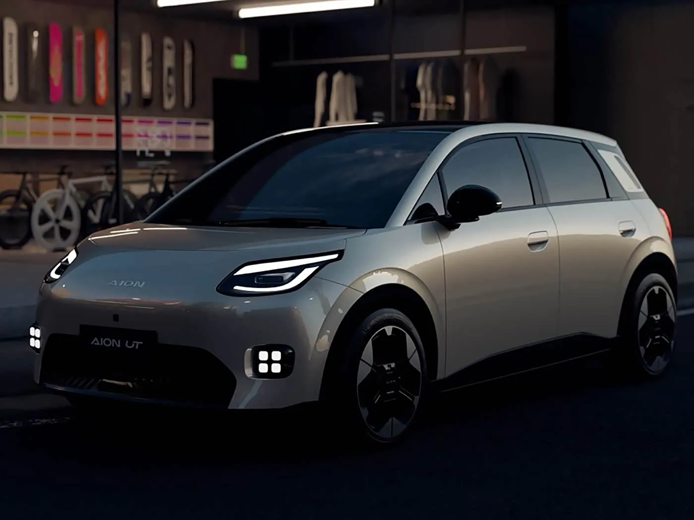 New Energy Pure Electric Mini Hatchback AION UT Hot Sale Lithium Hybrid EV From GAC Joint Venture Low Price