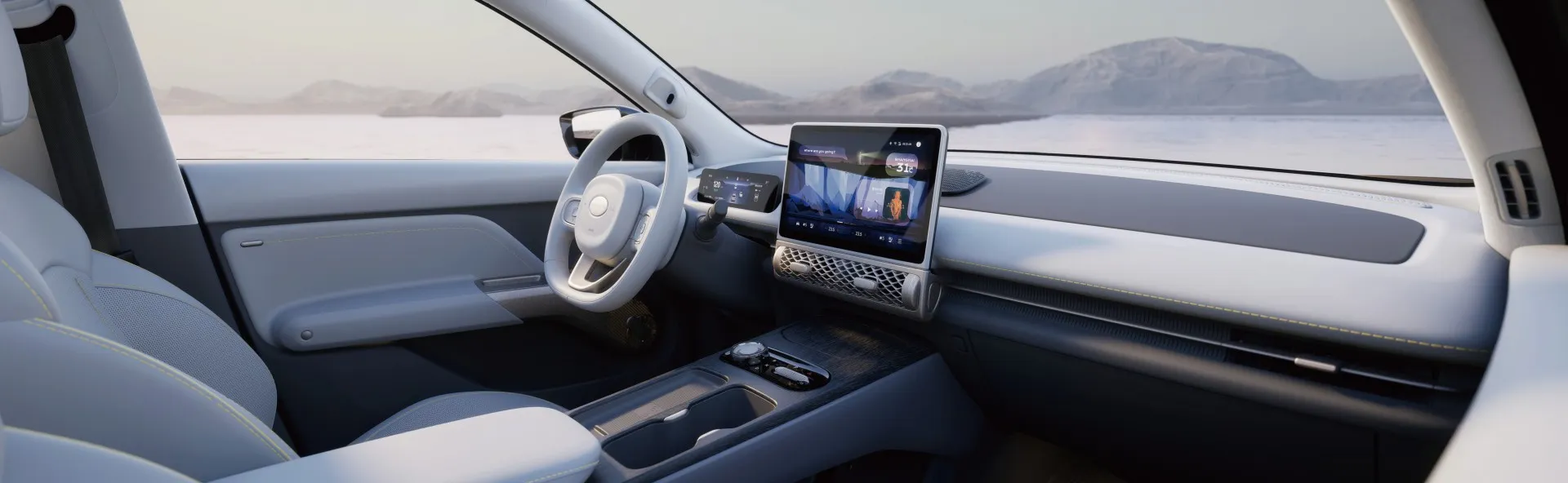 Interior, Comfort & Technology of LEV01 RHD Electric suv